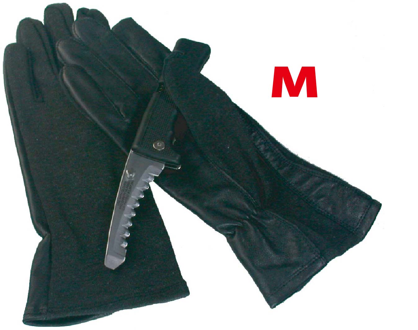 MIL-FORCE ミルフォース ノーメックス/本革 パイロットグラブ  手袋 ブラック Mサイズ PG-05P-BK-M