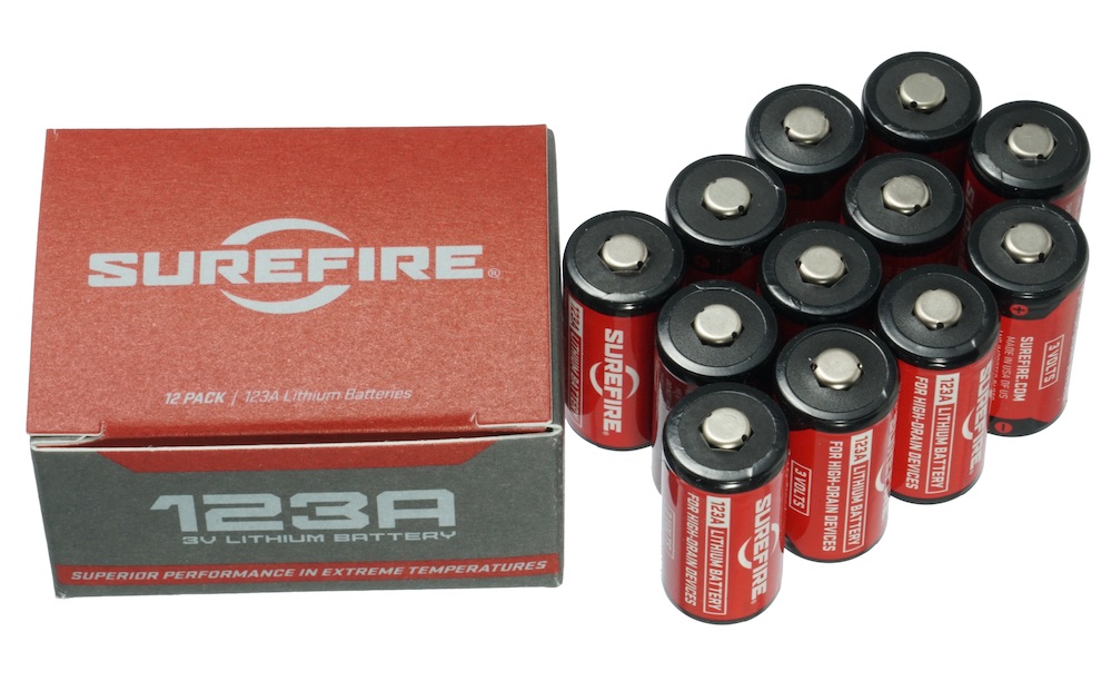 SUREFIRE シュアファイア純正 SF123A 3Vリチウム電池ｘ12個セット (CR123A)