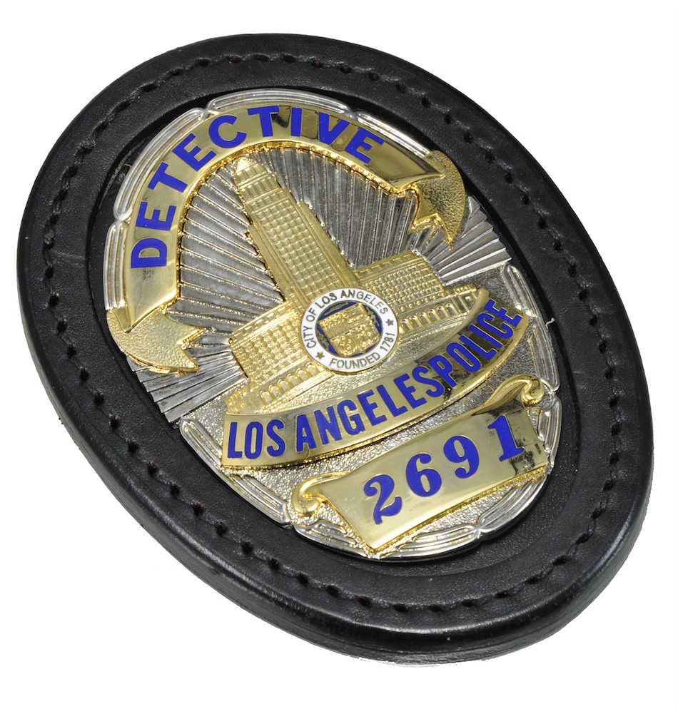 レプリカバッジ LAPD DETECTIVE+ホルダー