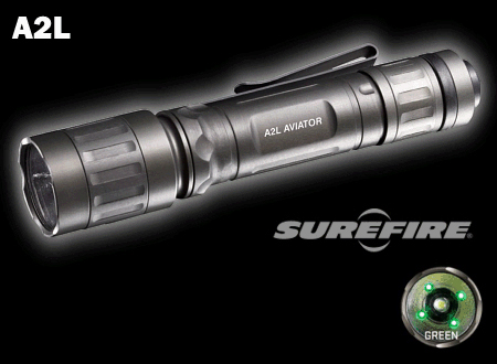 SUREFIREシュアファイア A2 LED AVIATOR  A2Lアビエーター 白x緑