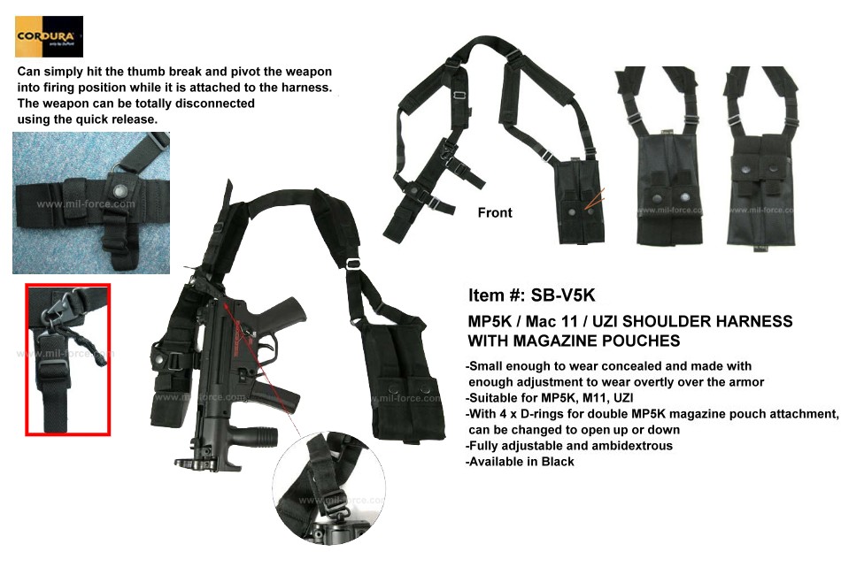 MIL-FORCE ミルフォース SMGショルダーハーネス SB-V5K
