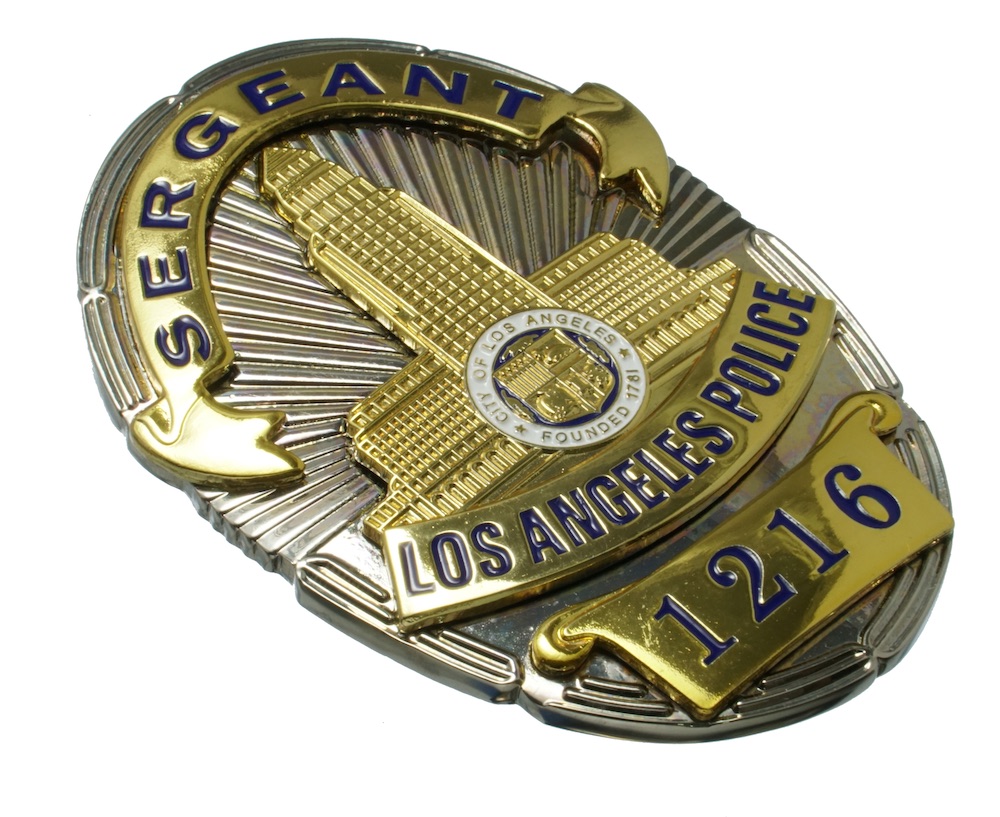 LAPD POLICE SERGEANT 1216 レプリカバッジ