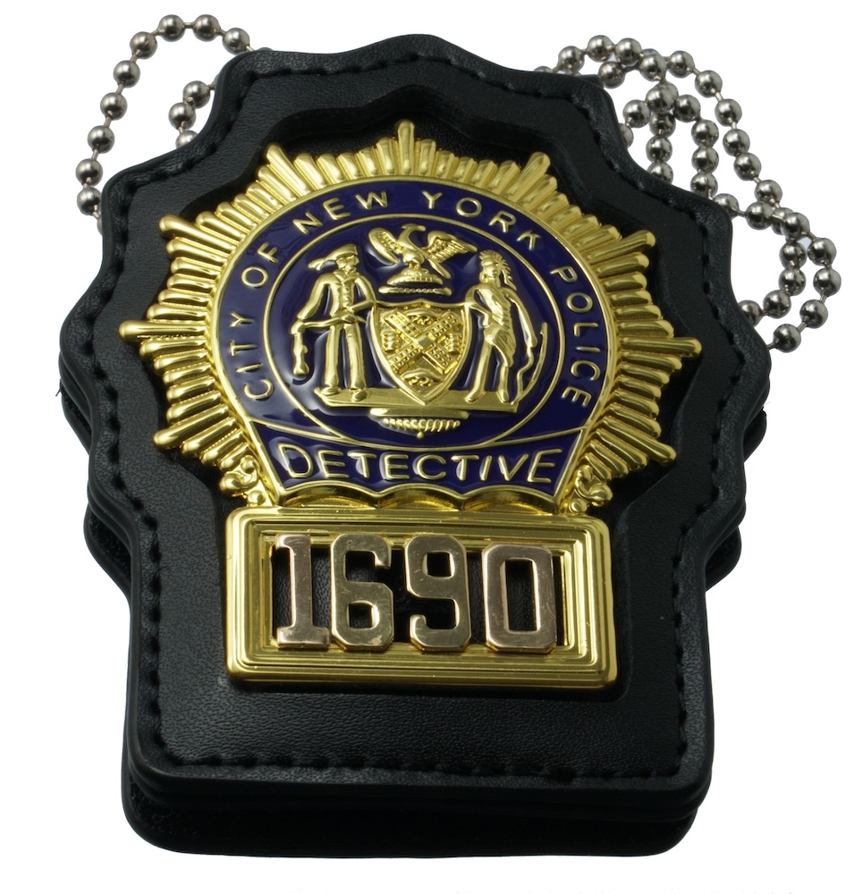 NYPD DETECTIVE No. 1690 レプリカバッジ